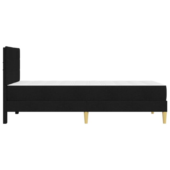 vidaXL Rám postele Čierny 80 x 200 cm Polyester – Obrázok 7