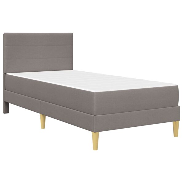 vidaXL Rám postele Sivohnedá 80 x 200 cm Polyester – Obrázok 3