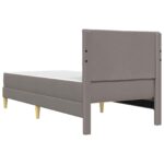 vidaXL Rám postele Sivohnedá 80 x 200 cm Polyester – Obrázok 8