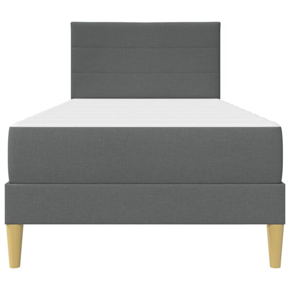 vidaXL Rám postele Tmavo šedá 90 x 200 cm Polyester – Obrázok 6