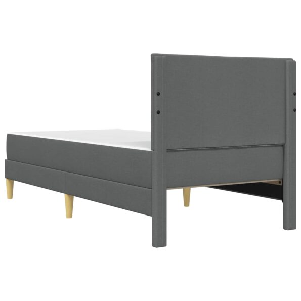 vidaXL Rám postele Tmavo šedá 90 x 200 cm Polyester – Obrázok 8