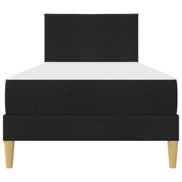 vidaXL Rám postele Čierny 90 x 200 cm Polyester – Obrázok 6