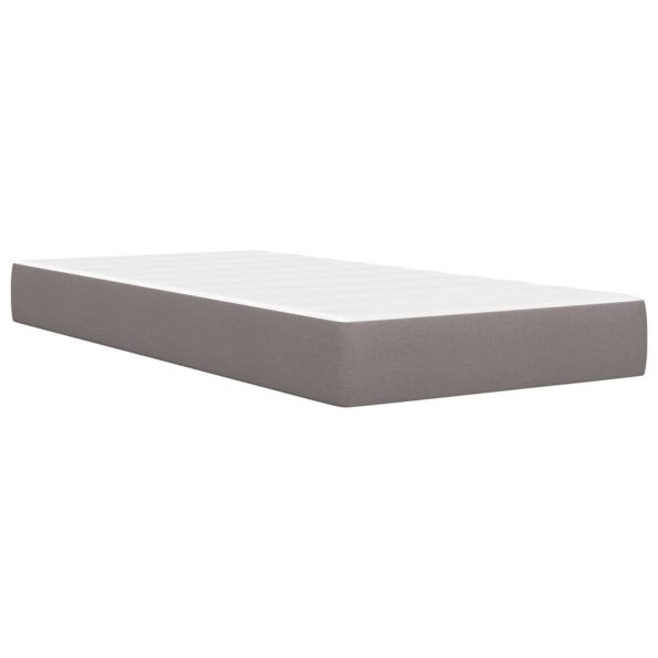 vidaXL Rám postele Sivohnedá 90 x 200 cm Polyester – Obrázok 5