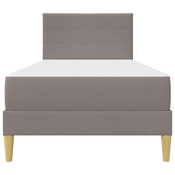 vidaXL Rám postele Sivohnedá 90 x 200 cm Polyester – Obrázok 6
