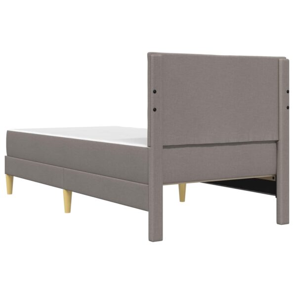 vidaXL Rám postele Sivohnedá 90 x 200 cm Polyester – Obrázok 8