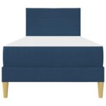 vidaXL Rám postele Modrá 90 x 200 cm Polyester – Obrázok 6