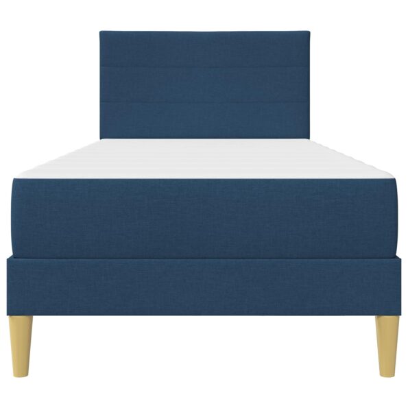 vidaXL Rám postele Modrá 90 x 200 cm Polyester – Obrázok 6