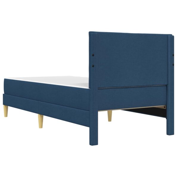 vidaXL Rám postele Modrá 90 x 200 cm Polyester – Obrázok 8