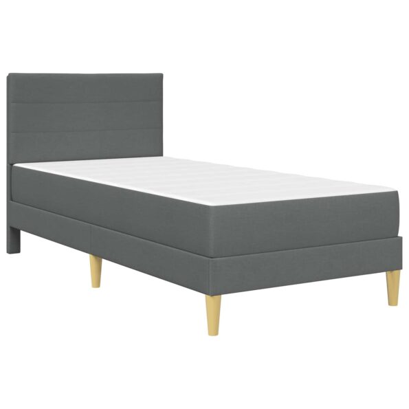 vidaXL Rám postele Tmavo šedá 100 x 200 cm Polyester – Obrázok 3