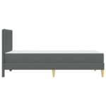 vidaXL Rám postele Tmavo šedá 100 x 200 cm Polyester – Obrázok 7