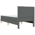 vidaXL Rám postele Tmavo šedá 100 x 200 cm Polyester – Obrázok 8