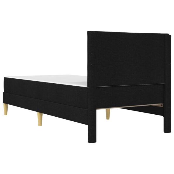 vidaXL Rám postele Čierny 100 x 200 cm Polyester – Obrázok 8