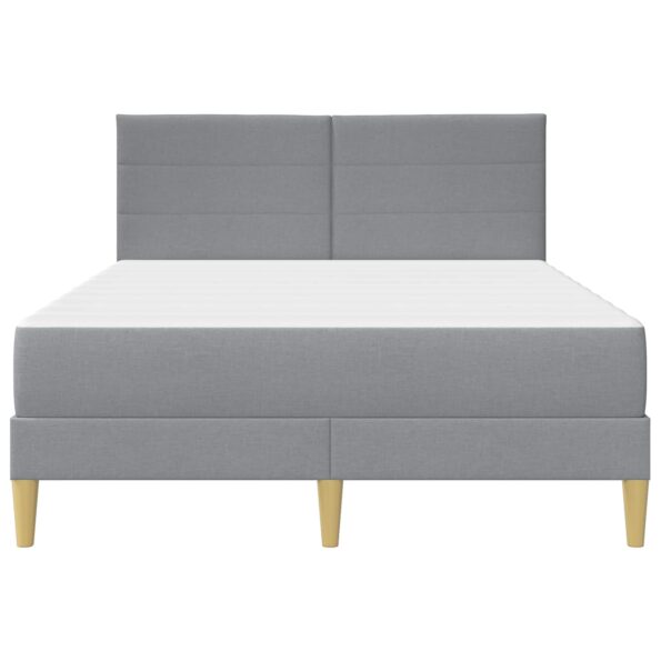 vidaXL Rám postele Svetlosivá 120 x 200 cm Polyester – Obrázok 6