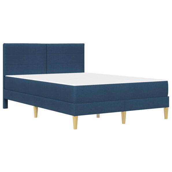 vidaXL Rám postele Modrá 120 x 200 cm Polyester – Obrázok 3