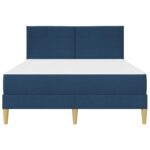 vidaXL Rám postele Modrá 120 x 200 cm Polyester – Obrázok 6