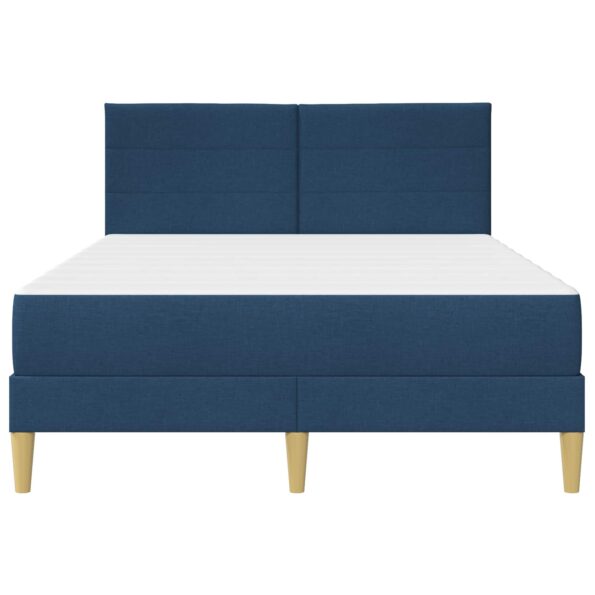 vidaXL Rám postele Modrá 120 x 200 cm Polyester – Obrázok 6