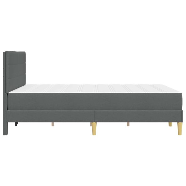 vidaXL Rám postele Tmavo šedá 140 x 190 cm Polyester – Obrázok 7