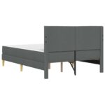 vidaXL Rám postele Tmavo šedá 140 x 190 cm Polyester – Obrázok 8