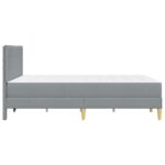 vidaXL Rám postele Svetlosivá 160 x 200 cm Polyester – Obrázok 7