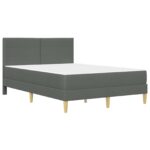 vidaXL Rám postele Tmavo šedá 160 x 200 cm Polyester – Obrázok 3