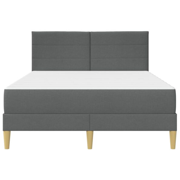 vidaXL Rám postele Tmavo šedá 160 x 200 cm Polyester – Obrázok 6