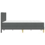 vidaXL Rám postele Tmavo šedá 160 x 200 cm Polyester – Obrázok 7