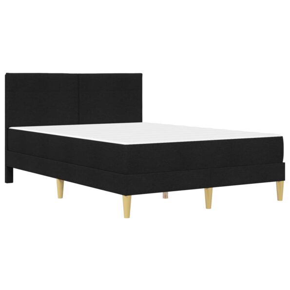 vidaXL Rám postele Čierny 160 x 200 cm Polyester – Obrázok 3