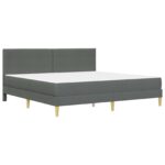 vidaXL Rám postele Tmavo šedá 180 x 200 cm Polyester – Obrázok 3