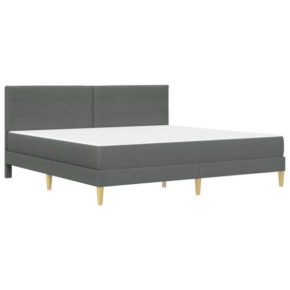 vidaXL Rám postele Tmavo šedá 180 x 200 cm Polyester – Obrázok 3