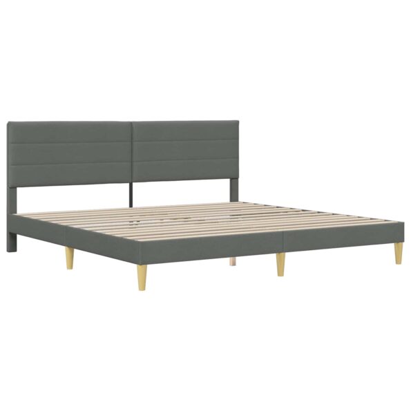 vidaXL Rám postele Tmavo šedá 180 x 200 cm Polyester – Obrázok 4