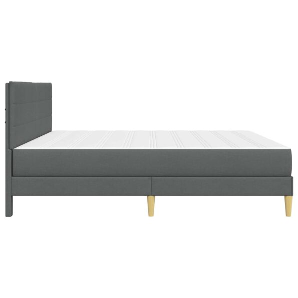 vidaXL Rám postele Tmavo šedá 180 x 200 cm Polyester – Obrázok 7
