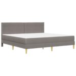 vidaXL Rám postele Sivohnedá 180 x 200 cm Polyester – Obrázok 3