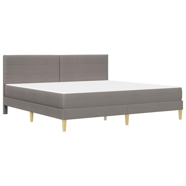 vidaXL Rám postele Sivohnedá 180 x 200 cm Polyester – Obrázok 3