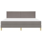 vidaXL Rám postele Sivohnedá 180 x 200 cm Polyester – Obrázok 6