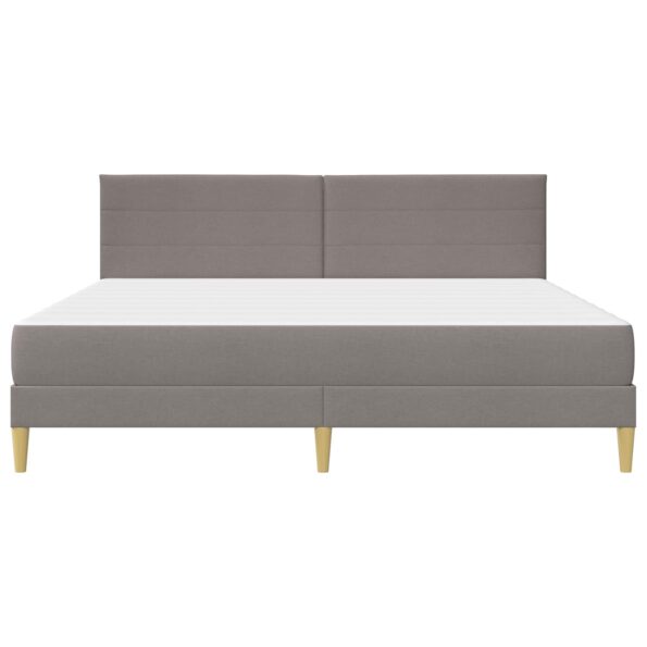 vidaXL Rám postele Sivohnedá 180 x 200 cm Polyester – Obrázok 6