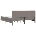 vidaXL Rám postele Sivohnedá 180 x 200 cm Polyester – Obrázok 8