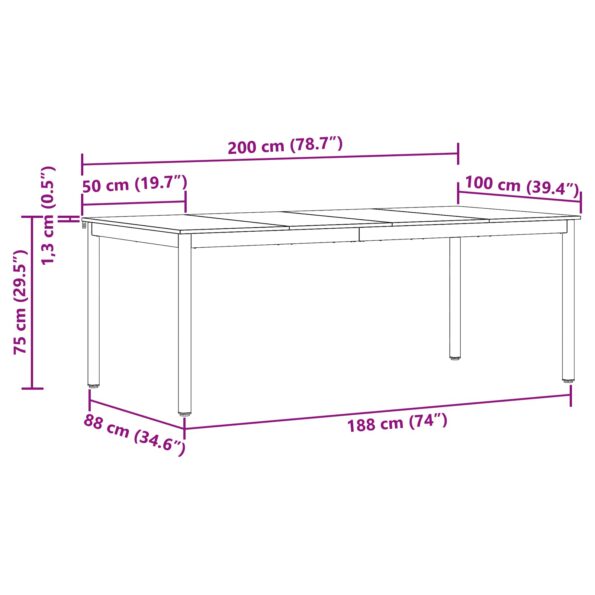 vidaXL Jedálenské stoly Kompozitné drevo – Obrázok 11