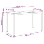 vidaXL Jedálenské stoly Kompozitné drevo – Obrázok 11