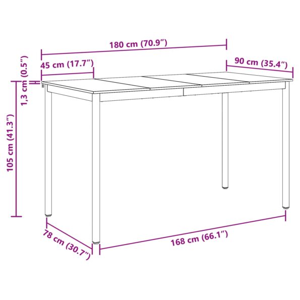 vidaXL Jedálenské stoly Kompozitné drevo – Obrázok 11