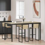 vidaXL Jedálenské stoly Kompozitné drevo