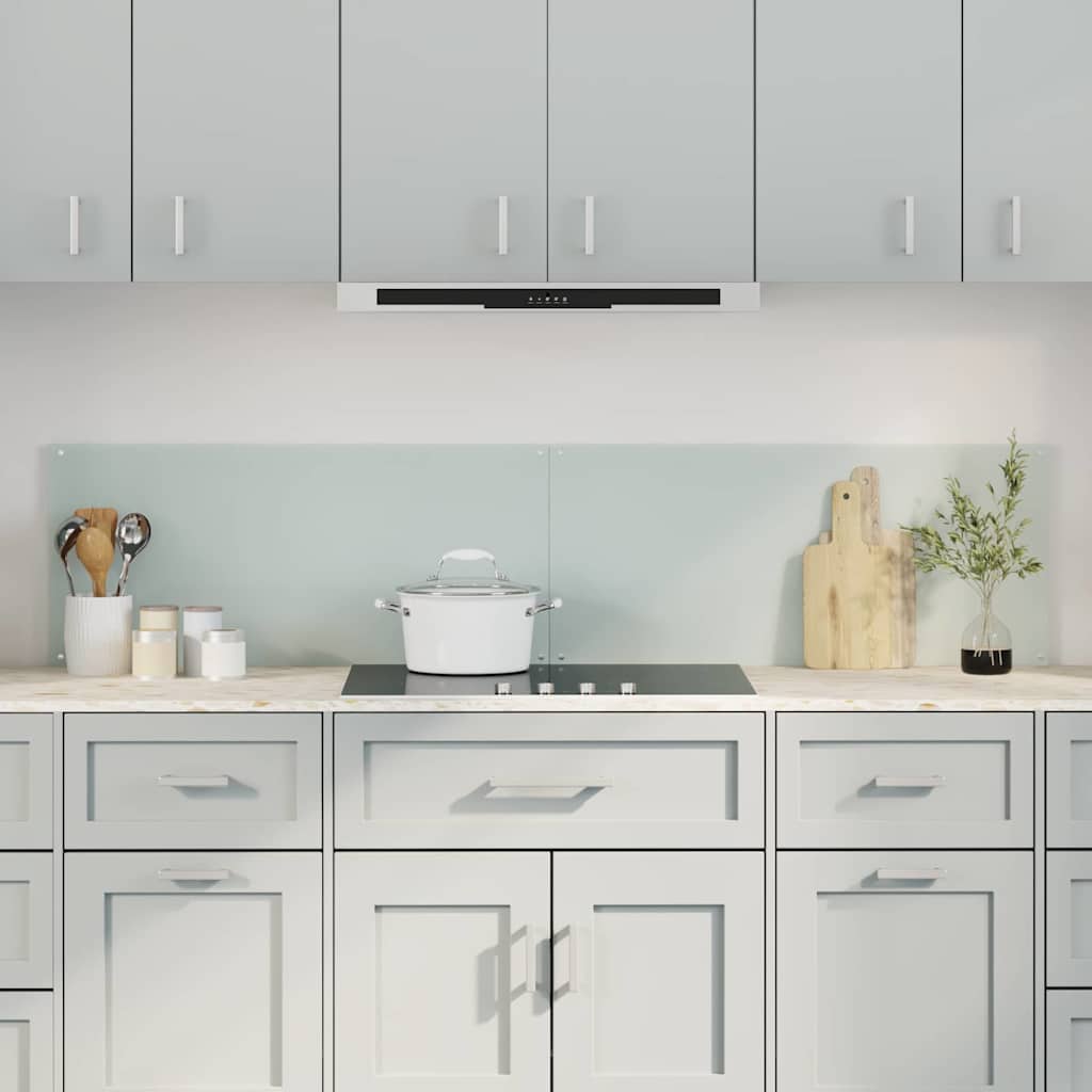 3415419_1.jpg vidaXL Kuchynský backsplash 2 pcs Biela 90 x 40 cm tvrdené sklo – Obrázok 1