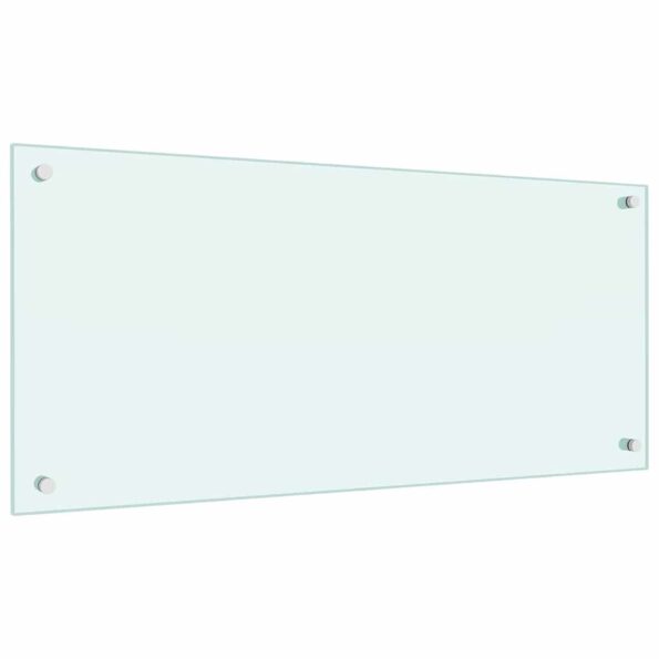vidaXL Kuchynský backsplash 2 pcs Biela 90 x 40 cm tvrdené sklo – Obrázok 3