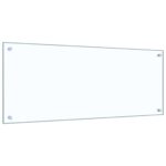 vidaXL Kuchynský obklad 2 pcs Priehľadná 100 x 40 cm tvrdené sklo – Obrázok 3