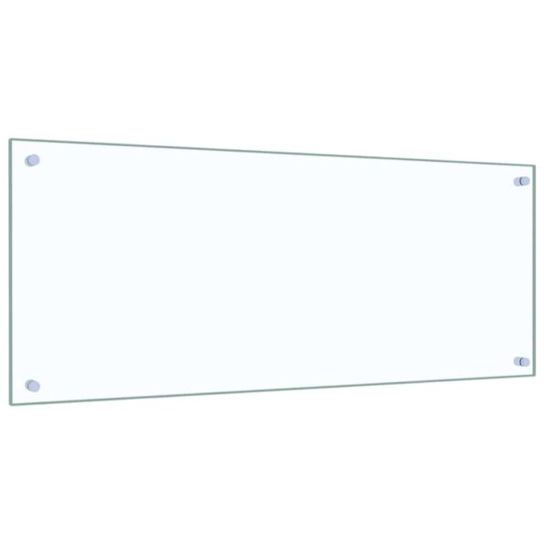 vidaXL Kuchynský obklad 2 pcs Priehľadná 100 x 40 cm tvrdené sklo – Obrázok 3