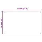 vidaXL Kuchynský obklad 2 pcs Priehľadná 100 x 40 cm tvrdené sklo – Obrázok 8