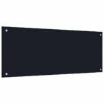 vidaXL Kuchynský obklad 2 pcs Čierna 100 x 40 cm tvrdené sklo – Obrázok 3