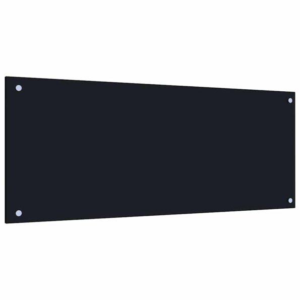 vidaXL Kuchynský obklad 2 pcs Čierna 100 x 40 cm tvrdené sklo – Obrázok 3