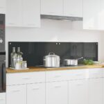 vidaXL Kuchynský backsplash 2 pcs Tmavo šedá 90 x 40 cm tvrdené sklo
