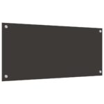 vidaXL Kuchynský backsplash 2 pcs Tmavo šedá 90 x 40 cm tvrdené sklo – Obrázok 6