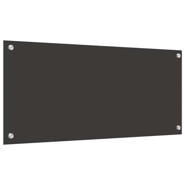 vidaXL Kuchynský backsplash 2 pcs Tmavo šedá 90 x 40 cm tvrdené sklo – Obrázok 6